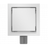Mexen Flat-Q M13 Bodeneinlauf quadratisch 12 x 12 cm, Inox - 1010012