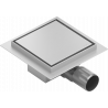 Mexen Flat-Q M13 põrandatrappe ruudukujuline 15 x 15 cm, inox - 1010015