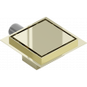 Mexen Flat-Q M13 desagüe de suelo cuadrado 12 x 12 cm, dorado - 1510012