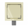 Mexen Flat-Q M13 square floor drain 15 x 15 cm, gold - 1510015