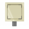 Mexen Flat-Q M13 vierkante vloerafvoer 15 x 15 cm, goud - 1510015