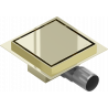 Mexen Flat-Q M13 vierkante vloerafvoer 15 x 15 cm, goud - 1510015