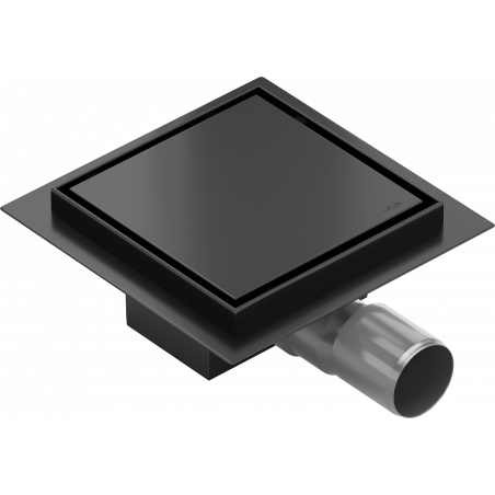 Mexen Flat-Q M13 ralo de pavimento quadrado 12 x 12 cm, preto - 1710012