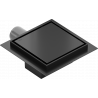 Mexen Flat-Q M13 vloerafvoer vierkant 12 x 12 cm, zwart - 1710012