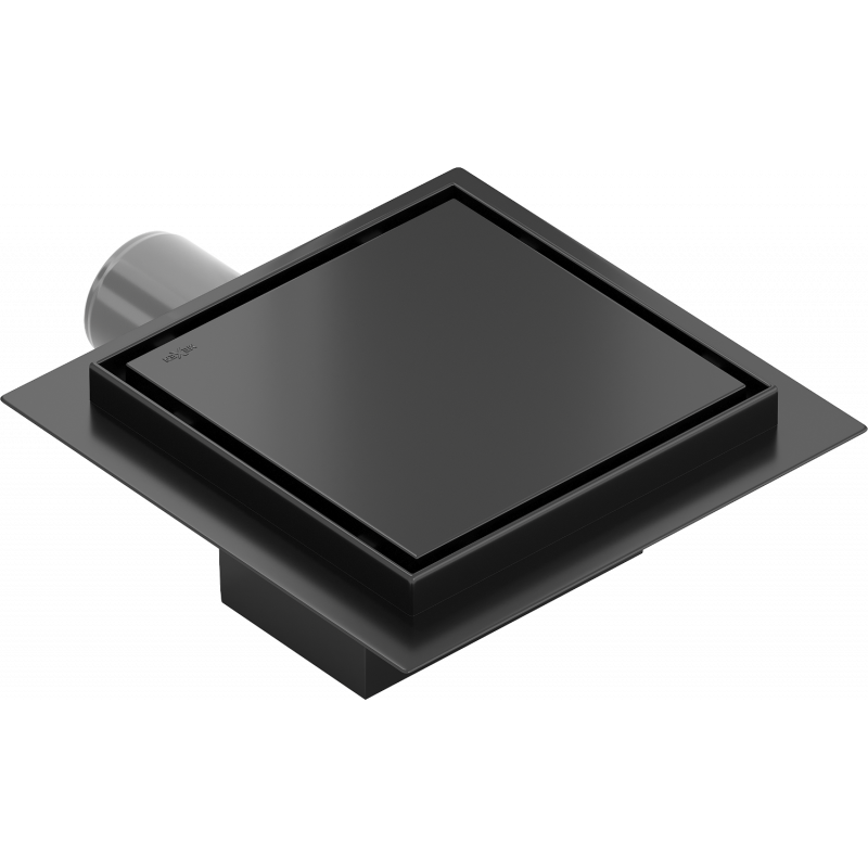 Mexen Flat-Q M13 vierkante afvoerput 15 x 15 cm, zwart - 1710015