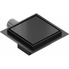 Mexen Flat-Q M13 Bodeneinlass quadratisch 15 x 15 cm, schwarz - 1710015