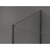 Mexen Kioto zid tuš kabine Walk-in 110 x 75 cm, proziran, mat sivi - 800-110-212-66-00-075
