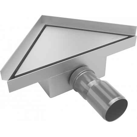 Mexen Flat-T M13 grīdas uzgalis trīsstūrveida 20 x 20 cm, nerūsējošais tērauds - 1010320