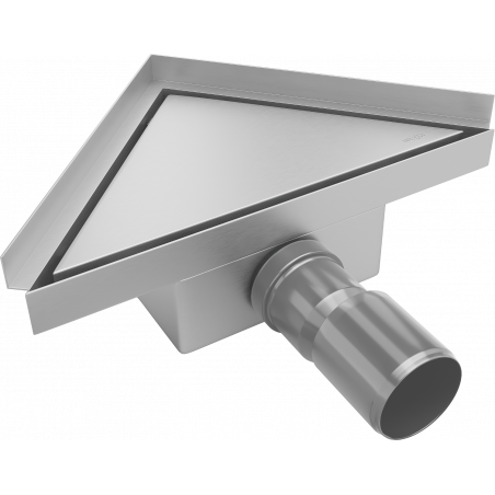 Mexen Flat-T M13 triangular floor drain 20 x 20 cm, inox - 1010320