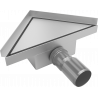 Mexen Flat-T Τριγωνική δαπεδική υποδοχή M13 20 x 20 cm, inox - 1010320