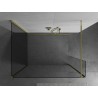 Mexen Kioto tuš zaslon Walk-in 100 x 80 x 30 cm, prozoren, zlati - 800-100-080-221-50-00-030