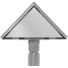 Mexen Flat-T M13 drain de sol triangulaire 20 x 20 cm, inox - 1010320