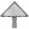 Mexen Flat-T M13 driehoekige vloerafvoer 20 x 20 cm, inox - 1010320