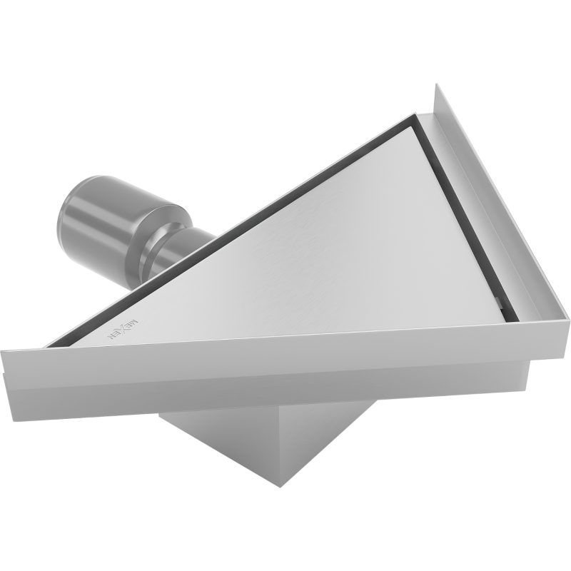 Mexen Flat-T M13 wpust podłogowy trójkątny 20 x 20 cm, inox - 1010320