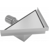 Mexen Flat-T M13 driehoekige vloerafvoer 20 x 20 cm, inox - 1010320
