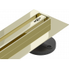 Mexen Flat 360° Slim odpływ liniowy obrotowy 60 cm, złoty - 1541060
