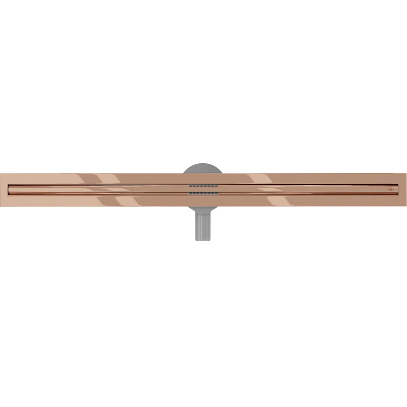 Mexen Flat 360° Slim rotirajući linearni odvod 90 cm, ružičasto zlato - 1641090