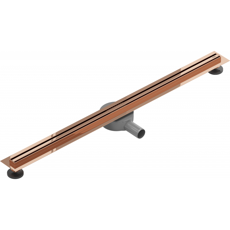 Mexen Flat 360° Slim caniveau linéaire rotatif 90 cm, or rose - 1641090