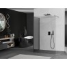 Mexen Kioto Zid za tuš Walk-in 110 x 85 cm, proziran, brušeni pištolj sivi - 800-110-212-66-00-085