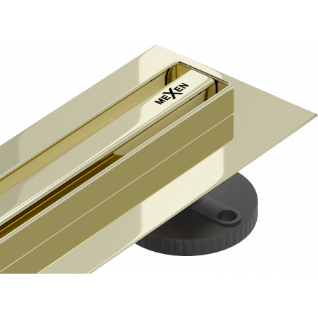 Mexen Flat 360° Slim odpływ liniowy obrotowy 110 cm, złoty - 1541110