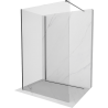 Mexen Kioto dušisein Walk-in 100 x 90 cm, läbipaistev, harjatud relv-hall - 800-100-212-66-00-090