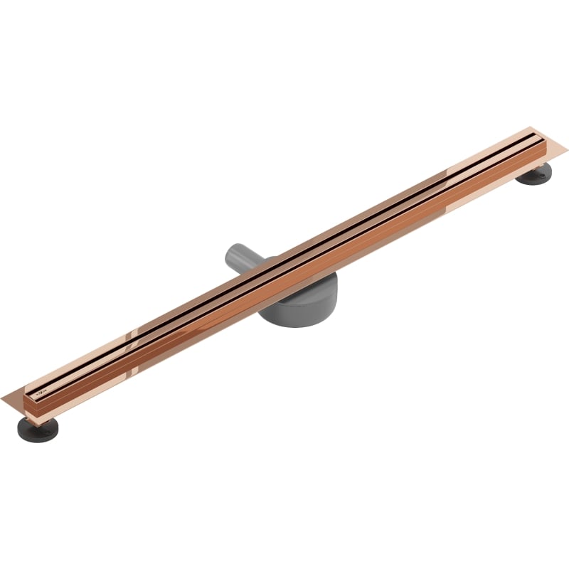 Mexen Flat 360° Slim 360° Horizontal Linear Drain 80 cm, Rose Gold - 1641080