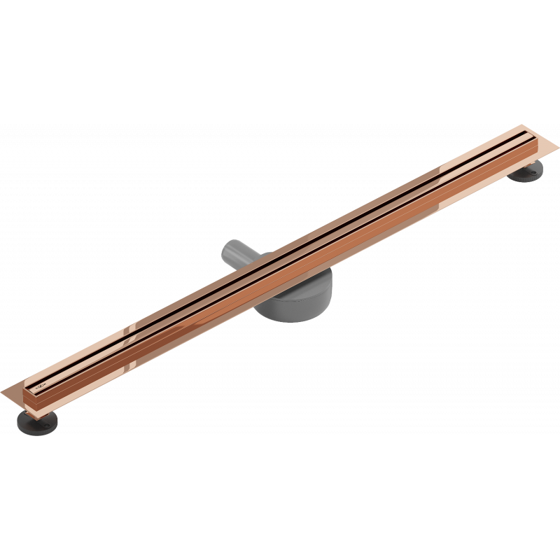 Mexen Flat 360° Slim odpływ liniowy obrotowy 80 cm, różowe złoto - 1641080