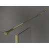 Mexen Kioto paravan za tuš Walk-in 125 x 95 x 30 cm, proziran, zlatni - 800-125-095-221-50-00-030