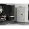 Mexen Kioto Walk-in Shower Wall 140 x 95 x 30 cm, transparent, gold - 800-140-095-221-50-00-030