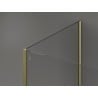 Mexen Kioto Walk-in Shower Wall 140 x 100 x 30 cm, transparent, gold - 800-140-100-221-50-00-030