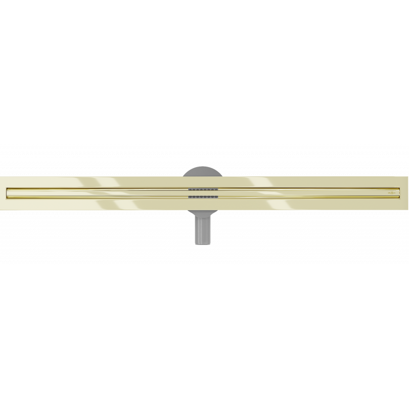 Mexen Flat 360° Slim Rotierende lineare Abflussrinne 100 cm, gold - 1541100