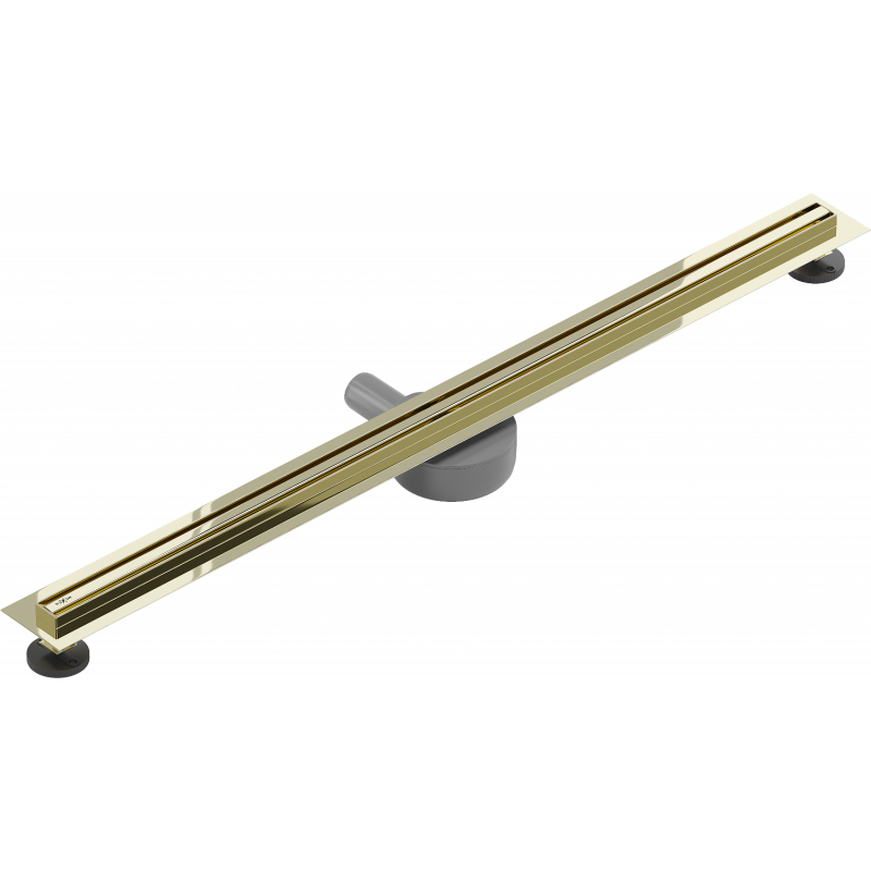 Mexen Flat 360° Slim scarico lineare rotativo 80 cm, dorato - 1541080