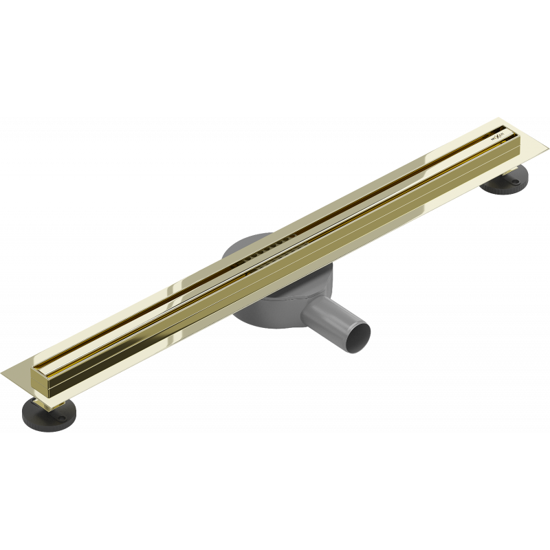 Mexen Flat 360° Slim 70 cm Rotating Linear Drain, Gold - 1541070