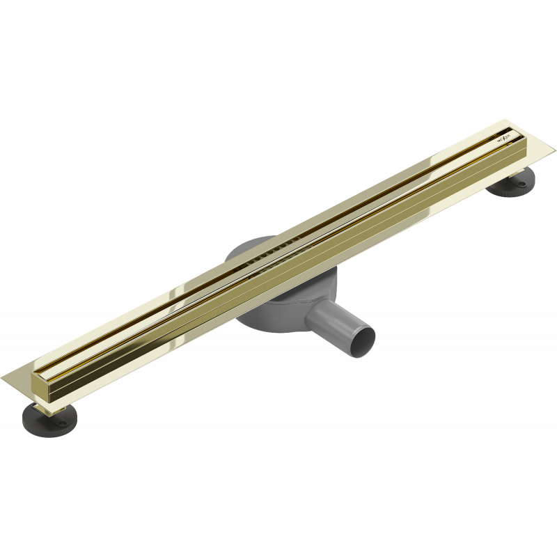 Mexen Flat 360° Slim scarico lineare girevole 70 cm, dorato - 1541070