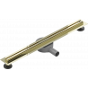 Mexen Flat 360° Schlanker drehbarer Linienabfluss 70 cm, gold - 1541070