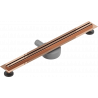 Mexen Flat 360° Slim drenaje lineal giratorio de 70 cm, oro rosa - 1641070