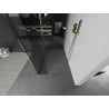 Mexen Kioto dušisein Walk-in 140 x 115 x 30 cm, läbipaistev, kuldne - 800-140-115-221-50-00-030