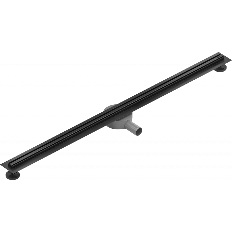 Mexen Flat 360° Slim Drehbarer Linienabfluss 120 cm, schwarz - 1741120