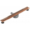 Mexen Flat 360° Slim caniveau linéaire rotatif 60 cm, or rose - 1641060