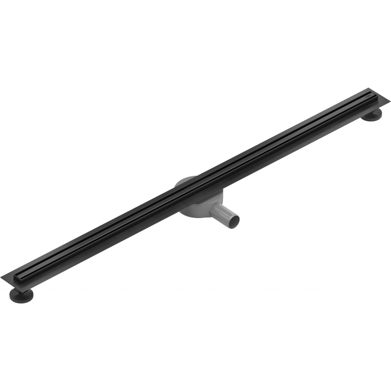 Mexen Flat 360° Slim schwaarze rotativ liniares Ofloss 110 cm - 1741110