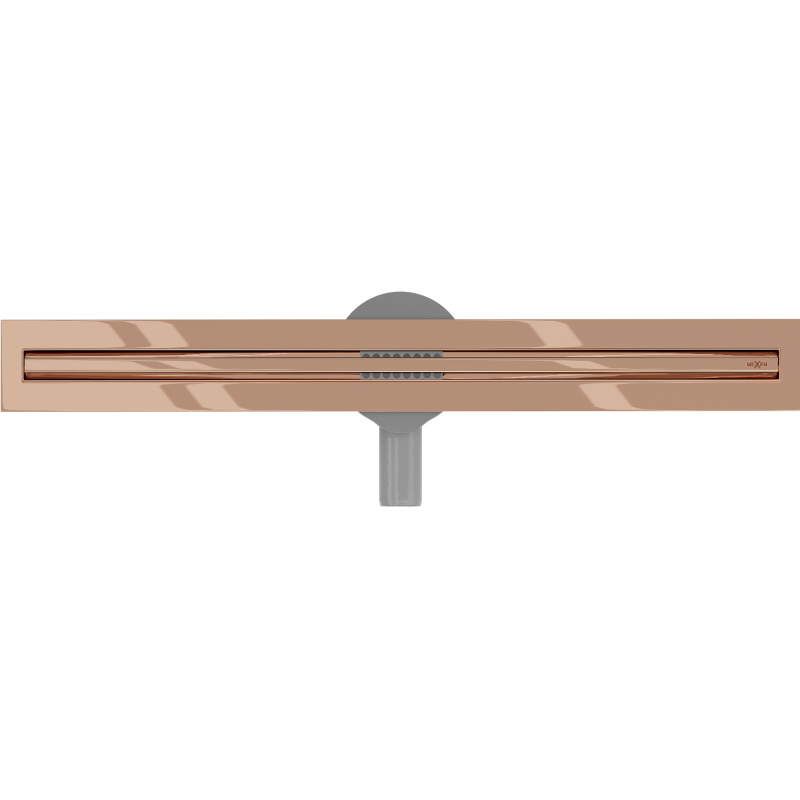 Mexen Flat 360° Slim drehbarer Linienabfluss 60 cm, Roségold - 1641060