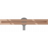 Mexen Flat 360° Slim caniveau linéaire rotatif 60 cm, or rose - 1641060