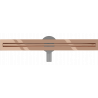 Mexen Flat 360° Slim rotacijski linearni odtok 60 cm, rožnato zlato - 1641060