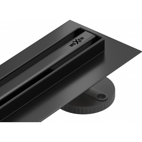 Mexen Flat 360° Slim 90 cm Rotating Linear Drain, Black - 1741090