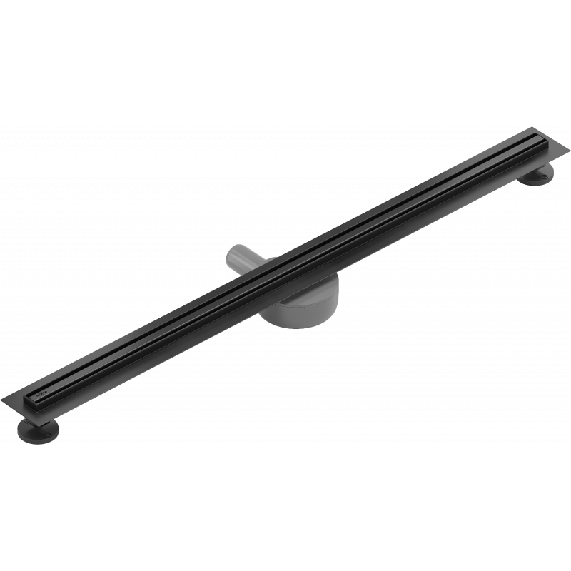 Mexen Flat 360° Slim 80 cm rotējošs lineārs notecējums, melns - 1741080