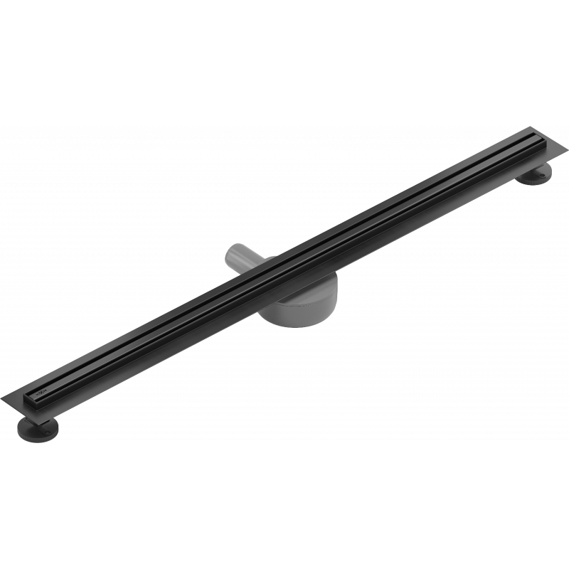 Mexen Flat 360° Slim Drehbarer Linienabfluss 80 cm, schwarz - 1741080