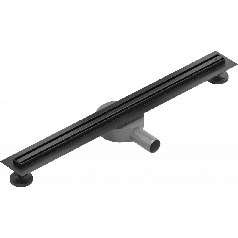 Mexen Flat 360° Slim roterande linjärt avlopp 70 cm, svart - 1741070