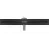 Mexen Flat 360° Slim roterande linjärt avlopp 70 cm, svart - 1741070