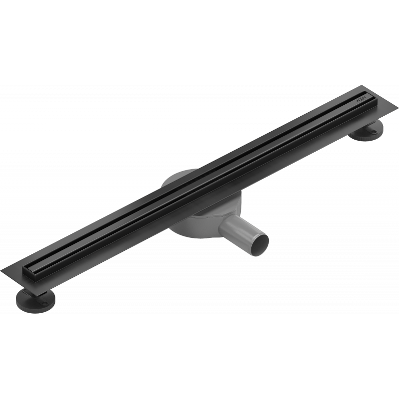 Mexen Flat 360° Slim caniveau linéaire rotatif 60 cm, noir - 1741060