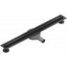 Mexen Flat 360° Slim caniveau linéaire pivotant 60 cm, noir - 1741060